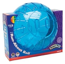 Super Pet Giant Guinea Pig Run-About 11-1/2-Inch Exercise Ball, Rainbow, Colors Vary