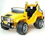 Hummer-Style Jeep Twin Seat 12V Battery Powered Ride-On - Yellow