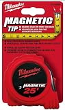 Milwaukee 49-19-0025 25 Foot Magnetic Tip Tape Measure, inch