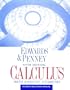Calculus With Analytic Geometry: Student Solutions Manual