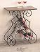 Scrolled Black Metal Wine Rack