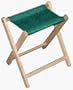 Folding Wood Stool/Side Table Fabric Color: Atlantic Blue