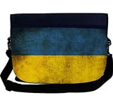 Ukraine Flag NEOPRENE Laptop Sleeve Bag Messenger Bag - Laptop Bag -Notebook Bag - for Macbook Pro, Aspire, Samsung, Acer, ASUS, Dell, HP, Lenovo, Sony, Toshiba Unisex - Ideal Gift for all occassions!
