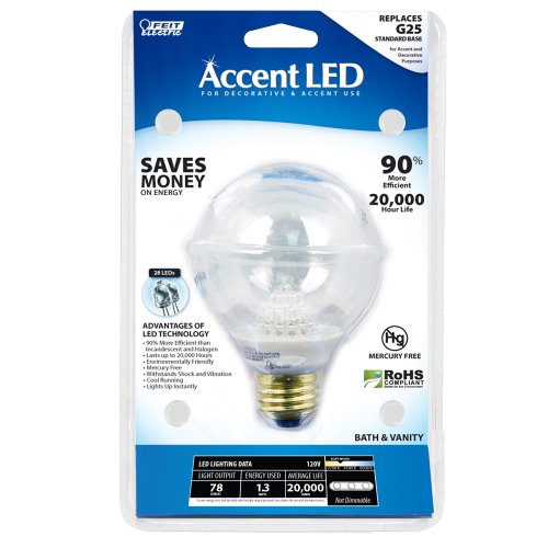 black friday price Feit Electric BPG25/CL/LED/RP