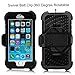 iPhone 6 Plus Case - Fintie Commander Series Three Layer Hard Shell Cover Holster with Built-in Rotating Stand and Belt Swivel Clip for Apple iPhone 6 Plus (5.5), Black