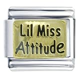 Golden Italian Charm Bracelet Lil Miss Attitude