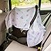Mum n Me Baby Car Seat Cover; Organic Cotton Muslin, Suitable for Boys and Girls