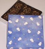 Scott's Cakes Pecan Dark Chocolate Truffles 1/2 Pound Snowman Box