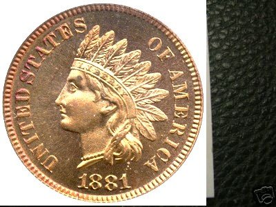 FIVE Indian Head Cents