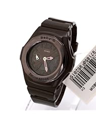 Casio Womens BGA141-5B Black Resin Quartz Watch with Black Dial