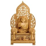 Intricate Hand-Carved Buddha Statue