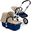 Bugaboo Cameleon Stroller - Dark Blue Base - Sand Canvas