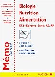 echange, troc Jacqueline Gassier - Biologie nutrition-alimentation