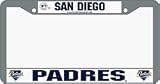 San Diego Padres Chrome License Plate Frame **