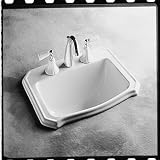 Crane 1184S251 Biscuit Nostalgia Drop In Lavatory from Nostalgia Series 1184S