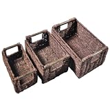 High Quality & Interesting Valentines Day Gift Ideas For Her That She Would Love A Beautiful Hand Woven Basket Set Made From Eco-friendly Bio-degradable Sabaii Grass Set of 3 A Wonderful Gifting Item