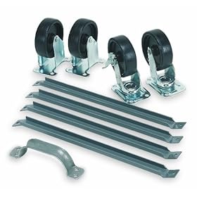  Akro-Mils 30424 Powder Coated Steel Mobile Kit for 30016 or 30012 Double Sided Rail Hanging System