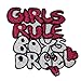 Girls Rule Boys Drool Iron On Applique Patch EP162