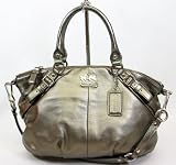 NEW AUTHENTIC COACH MADISON METALLIC LEATHER SOPHIA CONVERTIBLE SATCHEL (Gunmetal/Silver) 51HTeGiN4iL. SL160 NEW AUTHENTIC COACH MADISON METALLIC LEATHER SOPHIA CONVERTIBLE SATCHEL (Gunmetal/Silver)