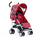 Zooper Twist Stroller in Red Waves