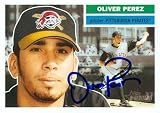 Oliver Perez Autographed/Hand Signed MLB Baseball Card (Pittsburgh Pirates) 2005 Topps Heritage #148