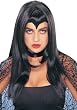 Widow's Peak Black Wig - Adult Std.