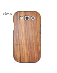 eimolife Unique Handmade Natural Wood Wooden Hard bamboo Case Cover for Samsung Galaxy S III with free screen protector(Zebrawood)