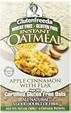 Glutenfreeda's Instant Oatmeal, Apple Cinnamon with Flax, 6-Count Packets (Pack of 8)