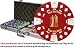 Custom Poker chip Set: Wedding (#3) image & your custom text on both sides of the chips. 500 11.5 gram chip w/case & more.