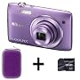 Nikon COOLPIX S3500 Digital Camera - Purple + Case&hellip by DiscountedDigital
