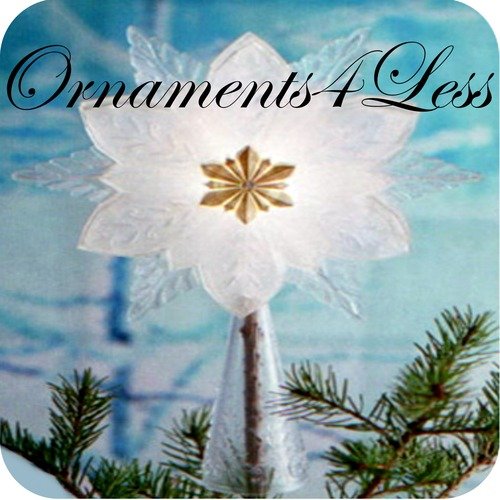 Glowing Snowflake Tree Topper 2010 Hallmark Ornament - black friday deal