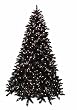 10' Pre-lit Black Ashley Spruce Artificial Christmas Tree - Clear Lights