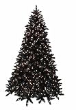 10' Pre-lit Black Ashley Spruce Artificial Christmas Tree - Clear Lights