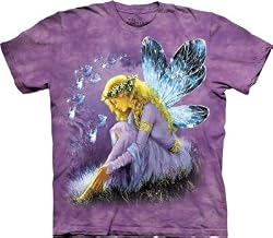 The Mountain Purple Winged Fairy Fantasy Short Sleeve Tee T-shirt