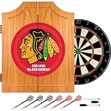 Best Quality NHL Chicago Blackhawks Dart Cabinet includes Darts and Board
