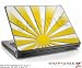 Small Laptop Skin Rising Sun Japanese Yellow