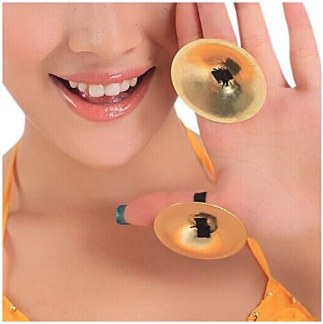 OPCC Belly Dancing Finger Zills Finger Cymbals 2 Pairs / 4 Pcs +1PCS Opcc Sticky Notes