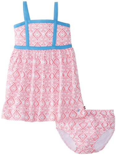 Nautica Baby Girls' Jersey Print Contrast Dress