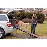 Pet Gear Travel-Lite Tri-Fold Pet Ramp for cats and dogs up to 200-pounds, Pet Ramp, Chocolate/Black