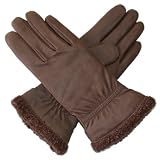 Women's Berber Lined Leather Gloves By Grandoe Gloves (Many colors)