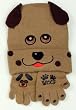 Polar Wear Toddler Boys Puppy Dog Hat and Gloves Set