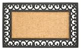 William Armes Wrought Iron Effect  Mat With Coir, 75 x 45cm