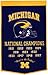 Winning Streak Sports NCAA Michigan Wolverines Dynasty Banner - Wall Decor for College Sports Fans