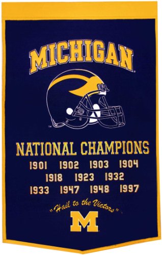 NCAA Michigan Wolverines Dynasty Banner