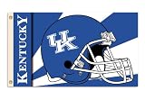 NCAA Kentucky Wildcats 3-by-5 Foot Flag with Grommets - Helmet Design