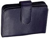 UPC 766913643313 product image for Cowhide Nappa Leather Two Fold Business Card Case Color: Black | upcitemdb.com
