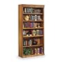 Wheat Oak Six Shelf Bookcase 72"H Wheat