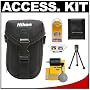 Nikon Coolpix Neoprene Case + Accessory Kit for L18, L19 & L20, P6000, S1000pj, S60, S70. S210, S220, S230, S520, S550, S570, S610, S610c, S620, S630, S640 & S710 Digital Cameras