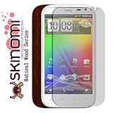 Skinomi TechSkin - Dark Wood Film Shield & Screen Protector for HTC Sensati ....