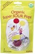 YummyEarth Organic Lollipops, Super Sour Pops (15 Count), 3-Ounce Pouches (Pack of 6)